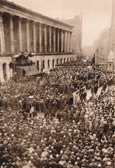 In Birmingham: König Edward VIII. proklamiert in der zweitgrößten Stadt Englands, 1936 von Unbekannt