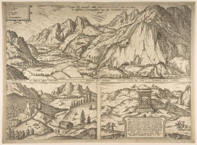 Innsbruck aus der Serie Civitates Orbis Terrarum, Bd. V, Blatt 59, 1590 von Unbekannt