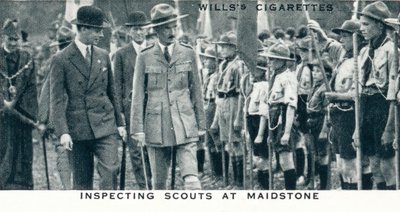 Inspektion von Pfadfindern in Maidstone, 1929 1937 von Unbekannt