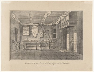 Innenraum des Hauses von Zar Peter in Zaandam, 1697, Mitte des 19. Jahrhunderts von Unbekannt