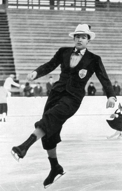 Jack Dunn, britischer Eiskunstläufer, Winterolympiade, Garmisch-Partenkirchen, Deutschland, 1936 von Unbekannt