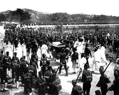 Japanische Truppen, Korea, 1900 von Unbekannt