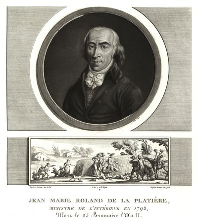 Jean Marie Roland de la Platiere, Innenminister von Unbekannt