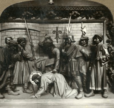 Jesus fällt zum zweiten Mal unter dem Gewicht des Kreuzes, ca. 1920er Jahre von Unbekannt