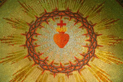 Das Heilige Herz Jesu. Erscheinungskapelle, Paray-le-Monial, Frankreich von Unbekannt
