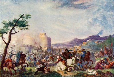 Johann Sobieski bei der Entsatzung von Wien, 1683, ca. 1915 von Unbekannt