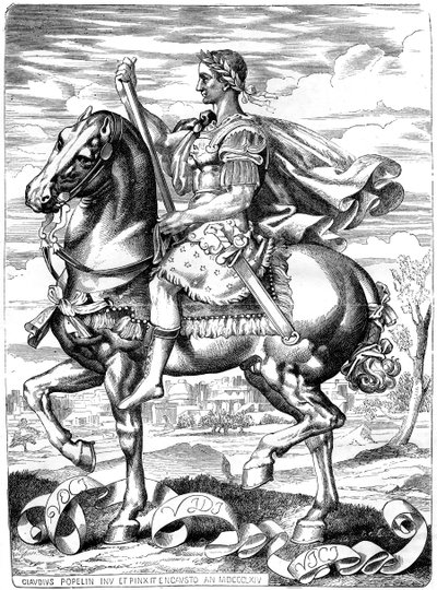 Julius Caesar, römischer General und Staatsmann, 1. Jahrhundert v. Chr. 1882-1884 von Unbekannt