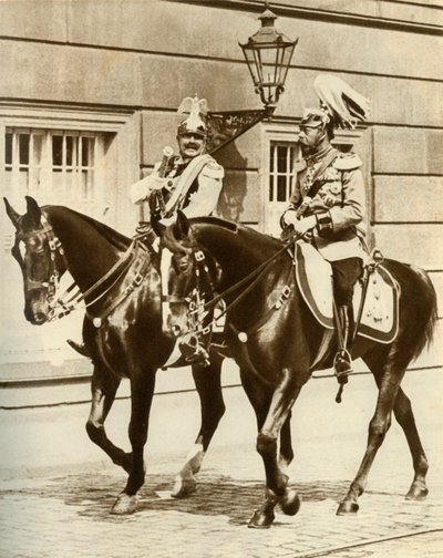 Kaiser Wilhelm II. und König Georg V. in Berlin, Deutschland von Unbekannt