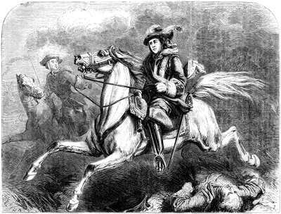 König Georg II. in der Schlacht von Dettingen von Unbekannt