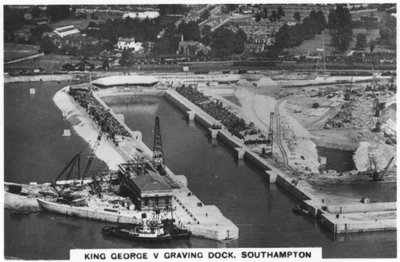 King George V Trockendock, Southampton, 1936 von Unbekannt