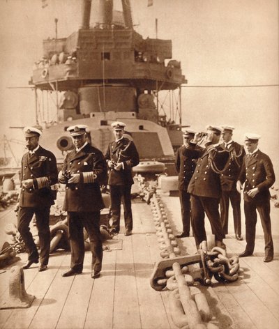 König Georg V. an Bord der HMS Neptune, 1910er Jahre von Unbekannt