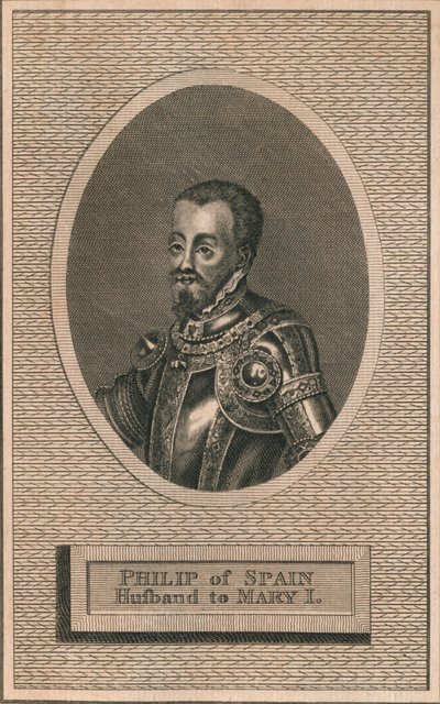 König Philipp II. von Spanien, Ehemann von Königin Maria I., 1793 von Unbekannt