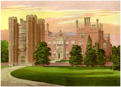 Kirtling Tower, Cambridgeshire, Heimat von Baroness North, ca. 1880 von Unbekannt