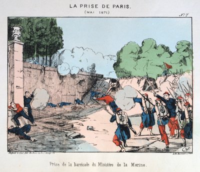 Die Einnahme von Paris, Mai 1871 von Unbekannt
