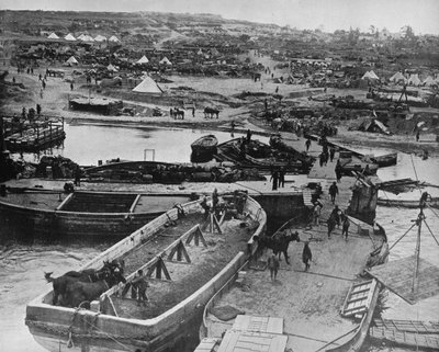 Landungsstrand bei Sedd el Bahr, als britische Truppen auf der Halbinsel ankamen, 1915 von Unbekannt