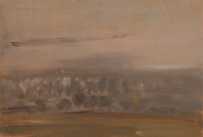 Landschaft mit Bäumen an einem Hang, frühes 19. Jahrhundert von Unbekannt