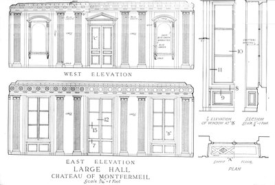 Großer Saal, Schloss Montfermeil, Paris, 1924 von Unbekannt