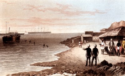 Verlegung des Telegraphenkabels über den Indischen Ozean zwischen Bombay und Aden, 1870 von Unbekannt