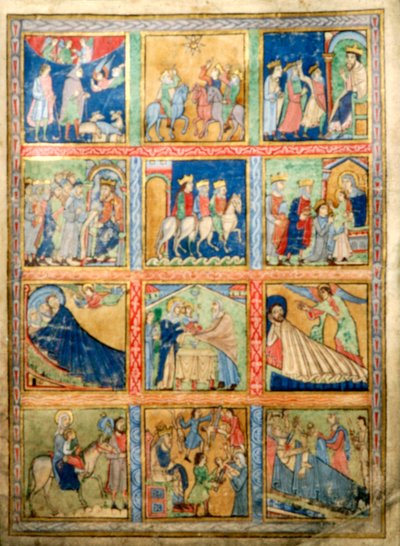 Blatt für ein Psalter, Canterbury Christ Church, ca. 1155-1160 von Unbekannt