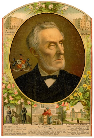 Lord Shaftesbury, britischer konservativer Staatsmann und Philanthrop, spätes 19. Jahrhundert von Unbekannt