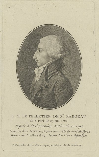 Louis-Michel Le Peletier, Marquis de Saint-Fargeau 1760-1793, 1790er Jahre von Unbekannt