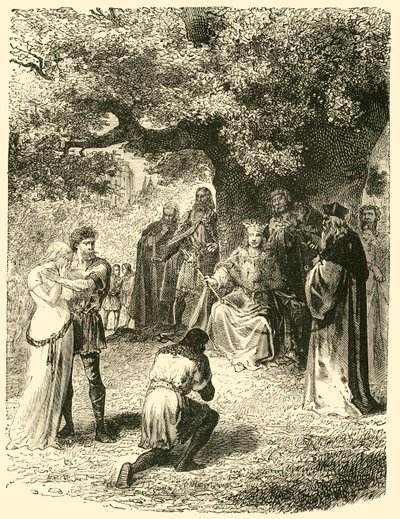 Ludwig IX., Rechtsprechung im Wald von Vincennes, 13. Jahrhundert, 1890 von Unbekannt