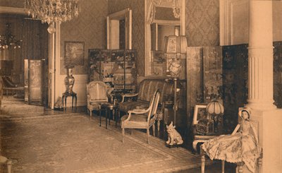 Louis XVI Zimmer in der kubanischen Botschaft in Brüssel, Belgien, 1927 von Unbekannt