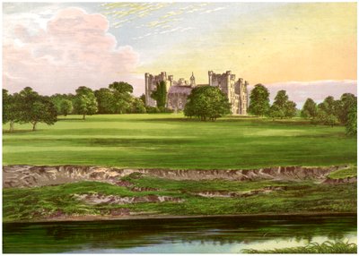 Lumley Castle, County Durham, Heimat des Earl of Scarbrough, ca. 1880 von Unbekannt