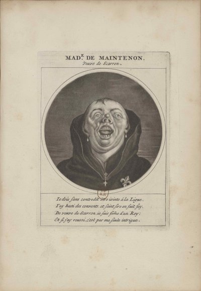 Madame de Maintenon als Mönch verkleidet, ca. 1690 von Unbekannt