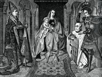 Madonna und Kind mit Kanonikus Joris van der Paele, 1436, 1870 von Unbekannt