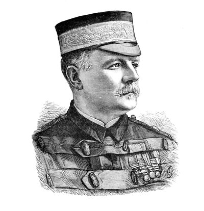 Generalmajor Sir Herbert Macpherson, Kommandeur des indischen Kontingents, ca. 1882 von Unbekannt