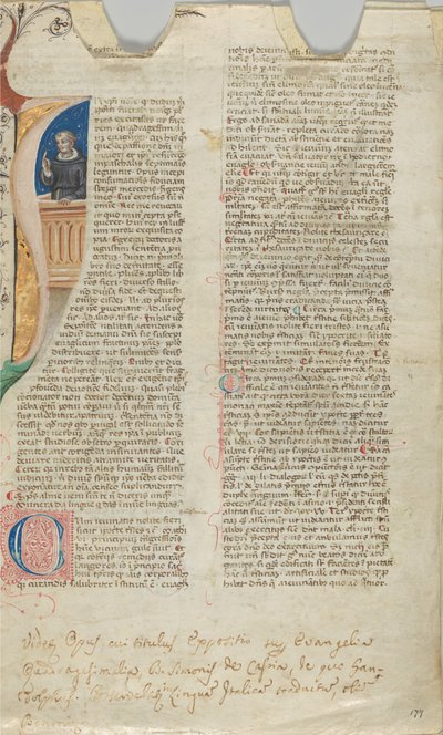 Manuskriptblatt (14. Jahrhundert) von Unbekannt
