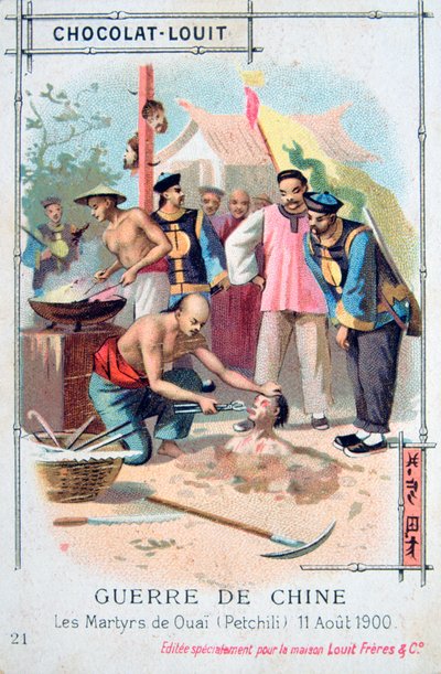 Märtyrertod in Ouai Petchili, China, Boxeraufstand, 11. August 1900 von Unbekannt
