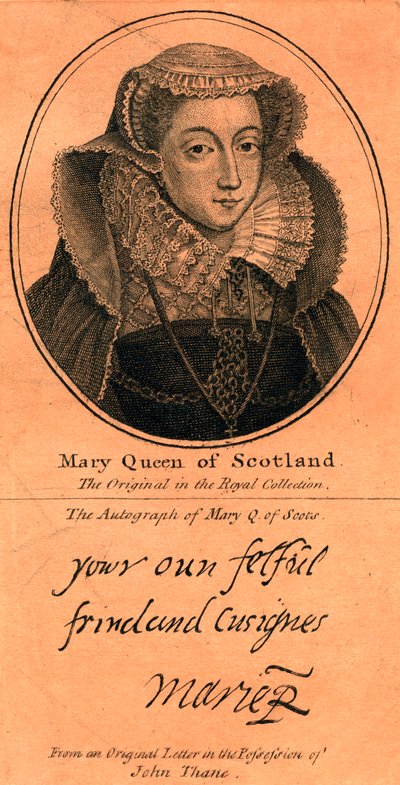 Maria Stuart, 1542-1587 von Unbekannt