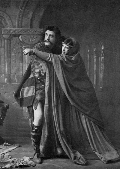 Matheson Lang 1879-1948 und Hutin Britton in Macbeth, 1911-1912 von Unbekannt