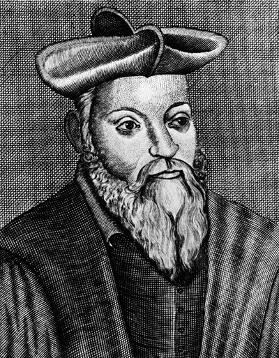 Michel Nostradamus, 1503-1566, französischer Arzt und Astrologe, 17. Jahrhundert von Unbekannt