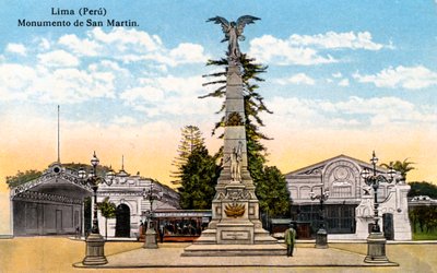 Denkmal für General San Martin, Lima, Peru, frühes 20. Jahrhundert von Unbekannt