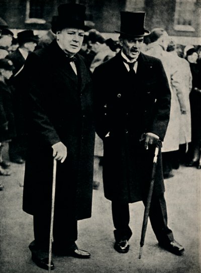 Mr. Chamberlain und Mr. Churchill, 23. Februar 1940, 1945 von Unbekannt