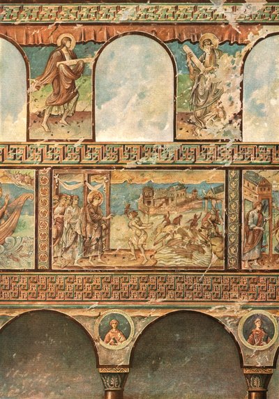Wandmalereien in der Kirche St. Georg, Oberzell, Reichenau, Deutschland von Unbekannt