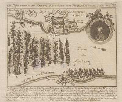 Seeschlacht zwischen den russischen und osmanischen Flotten am 22. Juni 1788 von Unbekannt