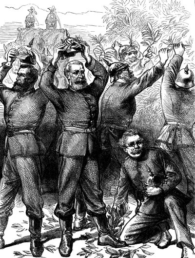 Besetzung von Paris durch die Deutschen nach dem Deutsch-Französischen Krieg, März 1871 von Unbekannt