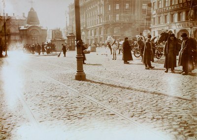 Okhotny Ryad Jagdreihe, Moskau, Russland, 16. März 1911 von Unbekannt