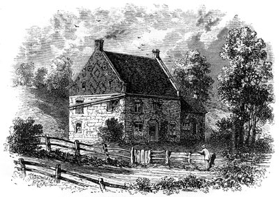 Altes holländisches Haus, Long Island, New York, 18. Jahrhundert, ca. 1880 von Unbekannt