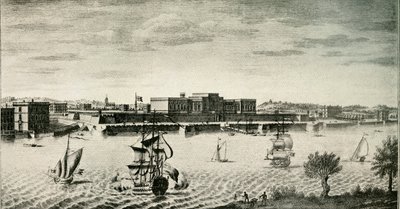 Altes Fort William, vom Fluss aus, 1754, 1925 von Unbekannt
