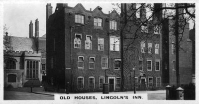 Alte Häuser, Lincolns Inn, London, um 1920er von Unbekannt