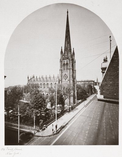 Old Trinity Church, New York City, New York, USA, ca. 1865 von Unbekannt