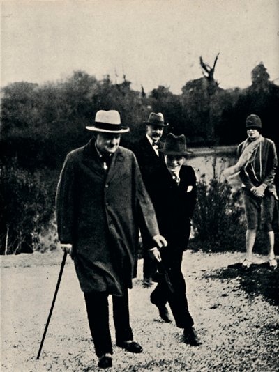Im Urlaub mit seinem Sohn in Italien, 1920er Jahre von Unbekannt