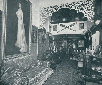 Einer der Empfangsräume im Sandow-Institut, um 1898 von Unbekannt