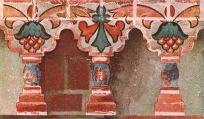 Bemalte Galerie in der Kirche Johannes des Täufers in Toltshkovo in Jaroslawl, Russland, ca. 1695, 1928 von Unbekannt