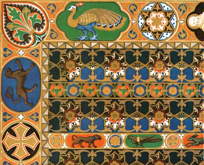 Bemalte Holzdecke in der Kathedrale von Messina, Sizilien, Italien, 1928 von Unbekannt